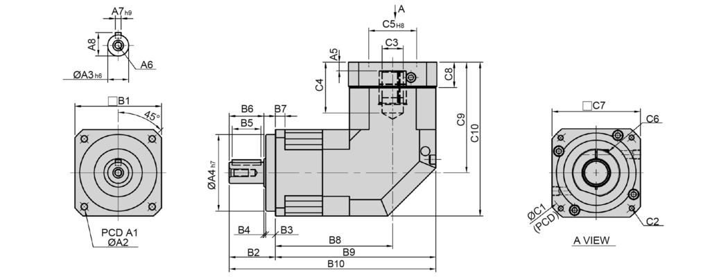 IBR PBL / 1 ESTÁGIO PB PBL SB SBL SE SEL SD SDL SF SFL ST A B C Medidas flange de saída. Medidas flange de entrada.