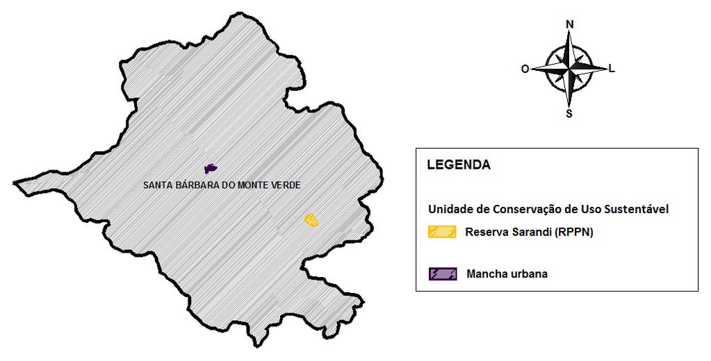 Plano Municipal de Saneamento Básico Santa Bárbara do Monte Verde /MG 53 Figura 17 Unidade de Conservação do município de Santa Bárbara do Monte Verde.