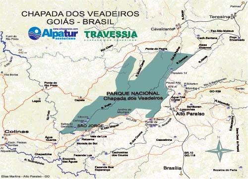 2 MATERIAL E MÉTODOS 2.1 Área de Estudo O Portal da Chapada é uma propriedade particular, localizada em Alto Paraíso-GO na região da Chapada dos Veadeiros (14º 09 88 S, 47º 35 97 W, alt.