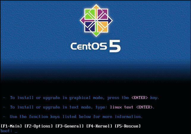 2. Instalação do Linux CentOS 5 2.1. Ligar o balcão e inserir o CD de boot no drive ou o pendrive antes de passar pelo boot. Se necessário, reiniciar a máquina com o CD no drive ou pendrive instalado.