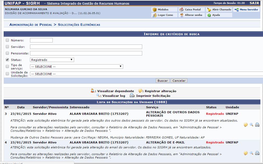 PASSO 01 CADASTRAR ATRIBUIÇÕES DA