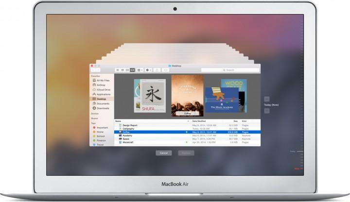 Machine apareceu no OS X 10.5 Leopard, o que permitiu à Apple alterar a concepção das cópias nativas, disponibilizando funcionalidades soberbas.