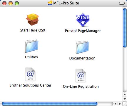 CD-ROM MFL-Pro Suite fornecido 1 1 CD-ROM MFL-Pro Suite fornecido Macintosh Instalação de MFL-Pro Suite Pode instalar o software MFL-Pro Suite e os controladores multifunções.