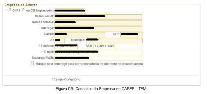 Caso esse botão não seja pressionado, as alterações não serão armazenadas no banco de dados.