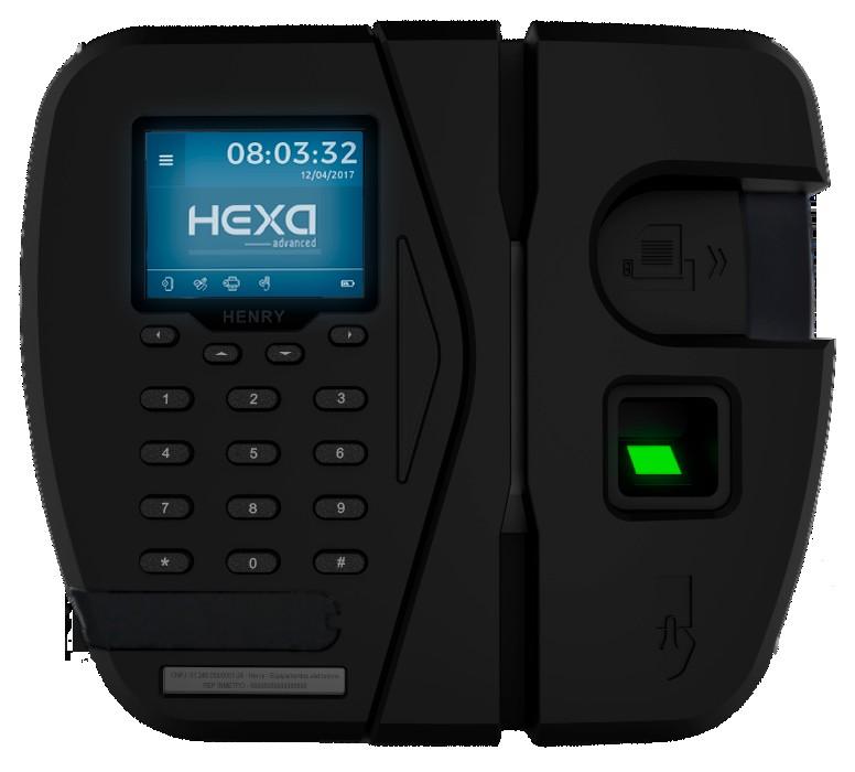 HEXA ADVANCED Características Registrador eletrônico de ponto que atende a Portaria 1.