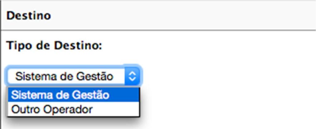 Ao contrário dos formulários EVE2, T2 e CDR2, é necessária a escolha de um tipo de destino e de uma operação de tratamento Formulário VO3 O formulário VO3 é