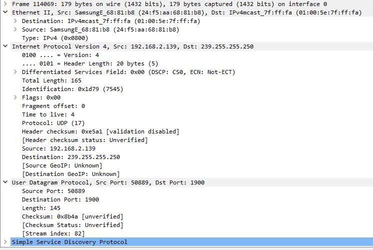 5) Apresente uma captura de pacotes IPv6 (Wireshark) para justificar