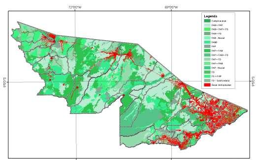 Figure 26 - Mapa de vegetação do Zoneamento Ecológico -Econômico do Estado do Acre No Acre, predominam duas grandes Regiões Fitoecológicas: a Floresta Ombrófila Densa e a Floresta Ombrófila Aberta de