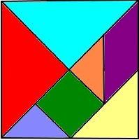 a Com 3 peças: 1 quadrado com 2 triângulos pequenos e 1 triangulo médio: Área= 2 u.a Com 4 peças 1 quadrado com 2 triângulos pequenos, 1 triangulo médio e 1 triangulo grande: Área = 4 u.