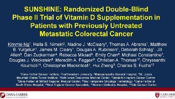 CCR METASTÁTICO: NOVAS ESTRATÉGIAS SUNSHINE: SUPLEMENTAÇÃO DE VITAMINA D Vitamina D tem propriedades anti-neoplásicas.