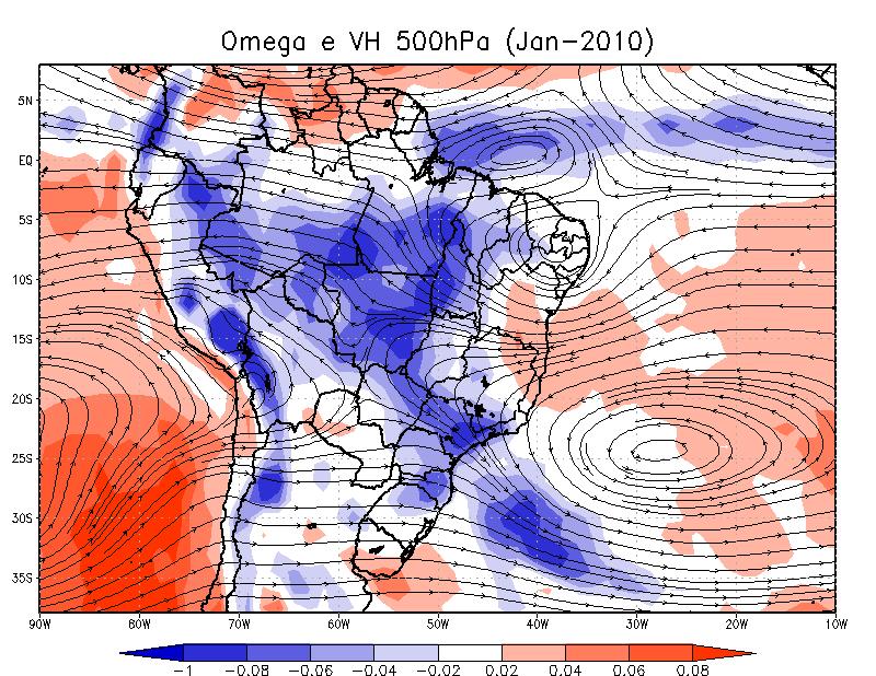 89-98, 2004. [4] INSTITUTO NACIONAL DE METEOROLOGIA (INMET): Desvio de Chuva Acumulada Total Mensal (mm) para Janeiro de 2010. Disponível em: <http://www.inmet.gov.br/html/climatologia.php?lnk=.