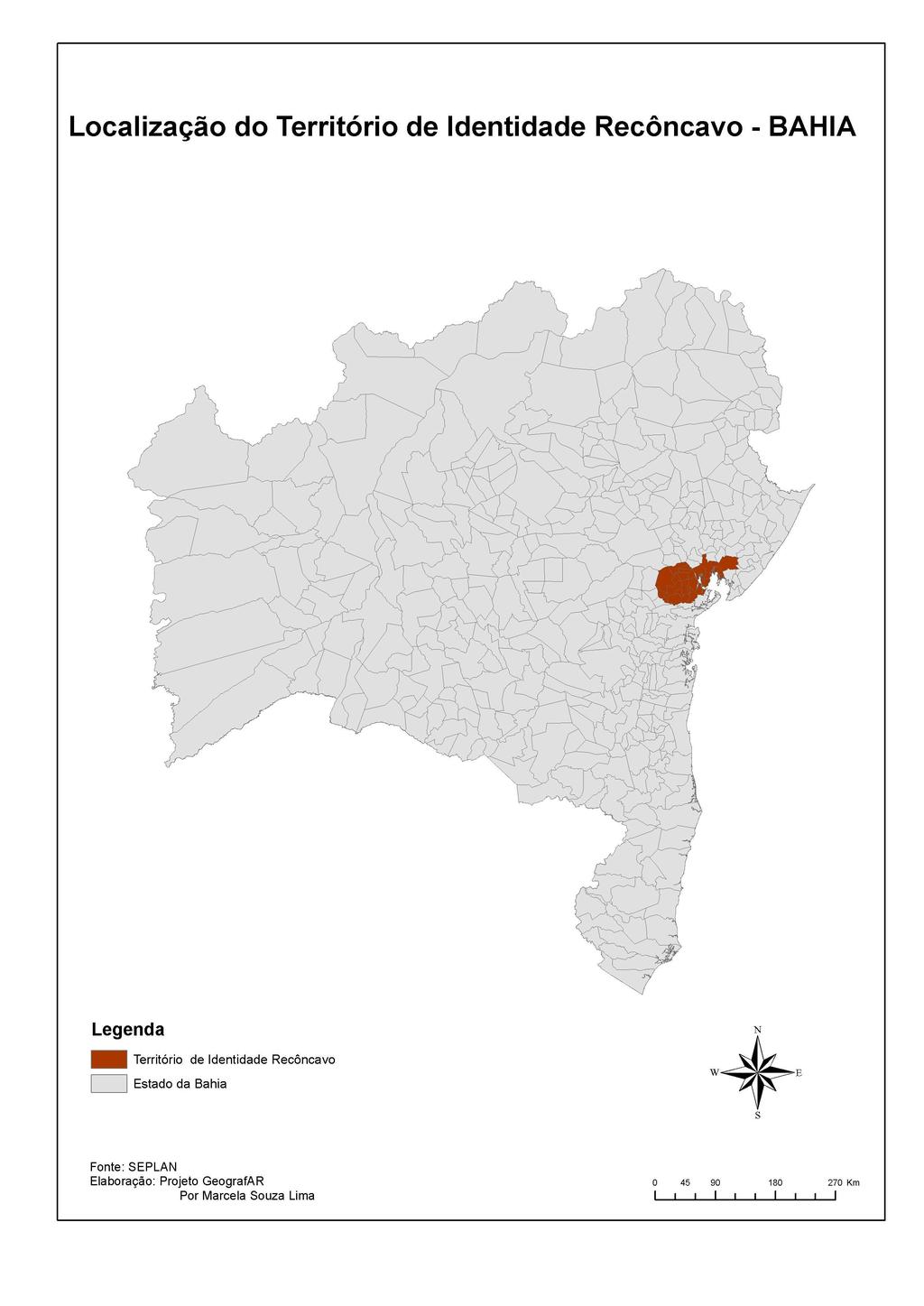 30 4.1 TERRITÓRIO DO RECÔNCAVO O Recôncavo baiano, é a área localizada em torno da Baía de Todos os Santos, Mapa 1.