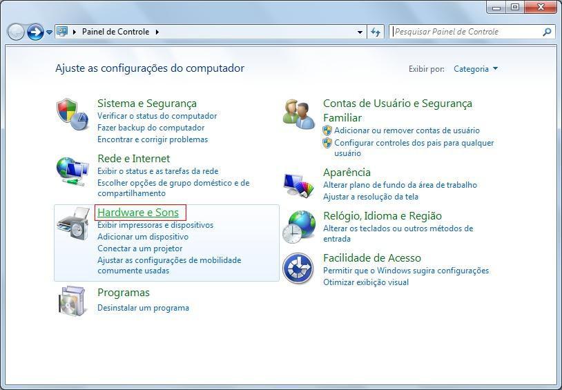 2.3 - Windows 7 Espere o Windows indicar que o dispositivo não foi instalado