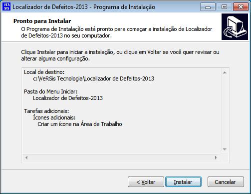 Execute o arquivo LocalizadorDefeitosV7.EXE.