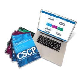 Certificação Apics CSCP O material didático do CSCP é dividido em 3 (três) módulos com materiais impresso e uma ferramenta de estudo online (CSCP Learning System).