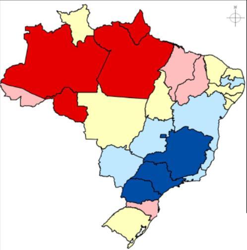 Contextualização Panorama nacional do esgotamento sanitário < 10,0% (4 estados) 10,0% a 20,0% (4 estados) 20,1% a 40,0% (9 estados) 40,1% a 70,0% (6 estados)