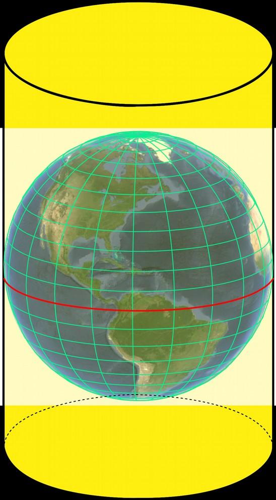 Projeção cilíndrica de Mercator: