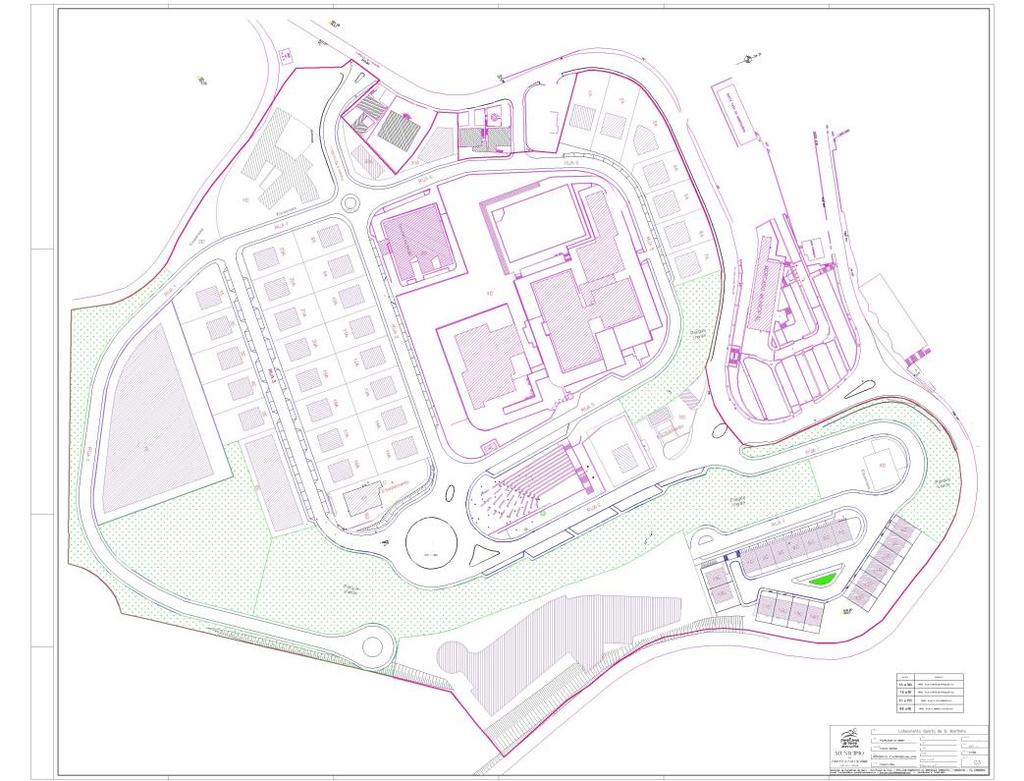 restrições em termos de construções anexas. Temos uma área máxima de construção de 46.262,00m² o que confrontando com a área total da Urbanização que é de 111.