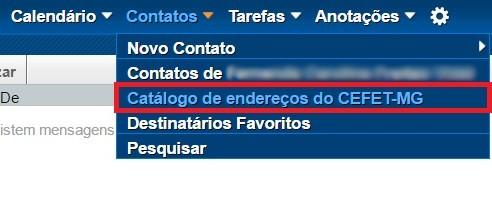 16/24 Figura 2.10 - Procurar contatos no catálogo de endereços do CEFET-MG. Nessa página terá acesso a todos contatos organizados em ordem alfabética. Figura 2.11 Acesso a lista de contatos.