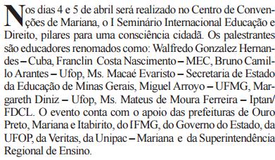 Nome do veículo: O LIBERAL Página: 12 Editoria/seção: