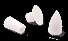 Impregnado com abrasivo ultrafino e lubrificante Ideal para o polimento do esmalte dental após clareamento ou remoção de bráquetes Não possui centro metálico, não deixa o mandril exposto Sem riscos