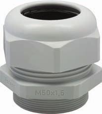 Série HSK-K Prensa Cabos HSK-K da igus Material PA V0 de acordo com a UL 94 Embalados no formato NBR Classe de proteção Temperatura operacional contínua -40 C até 100 C Cor fornecida cinza (RAL 7035)