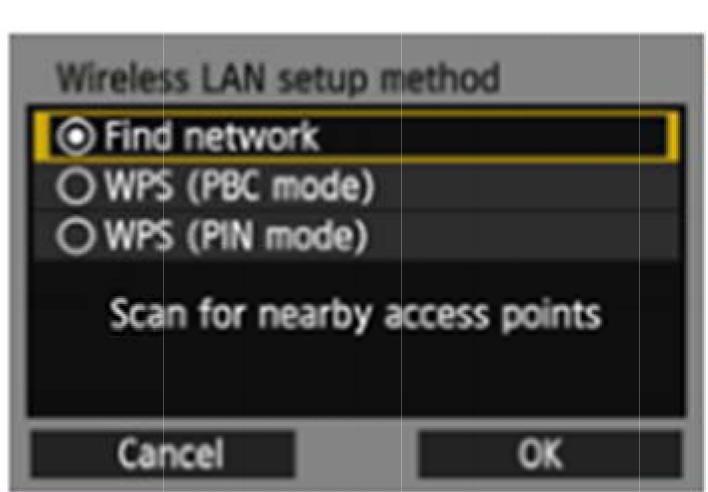 Na aba, defina [Wi-Fi] para [Enable (Ativar)] e, em seguida, selecione [Wi-Fi function (Função Wi-Fi)]. 2 3 4 Selecione um item. Selecione ou e, em seguida, pressione.