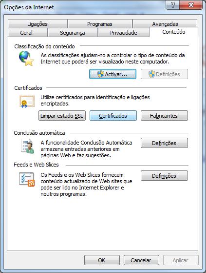 1. Inicie o Internet Explorer 2.