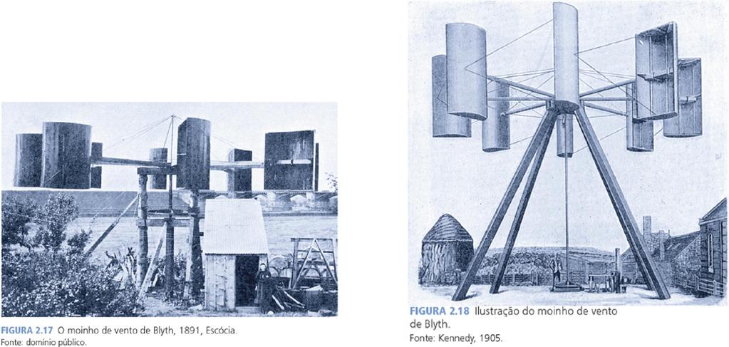 Evolução histórica Os primeiros geradores eólicos O primeiro moinho de vento para gerar eletricidade foi construído em Julho de 1887 na cidade escocesa de Glasgow pelo engenheiro eletricista e