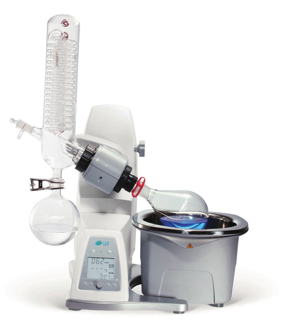 ROTAEVAPORADOR LGI-RE-100 O Rotoevaporador LGI-RE-100 é um instrumento essencial em laboratórios químicos para a remoção eficiente e suave de solventes de amostras por