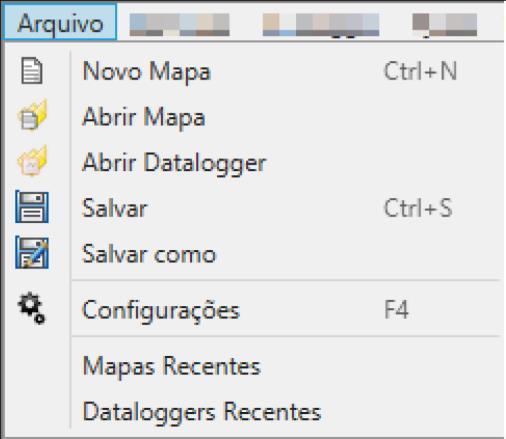 A Figura 8 mostra o menu que o software mostra. Figura 8-Marcar o zero de datalogger de comparação 17.3 Menu de Arquivos Este menu possui algumas funções comuns relacionadas aos arquivos.