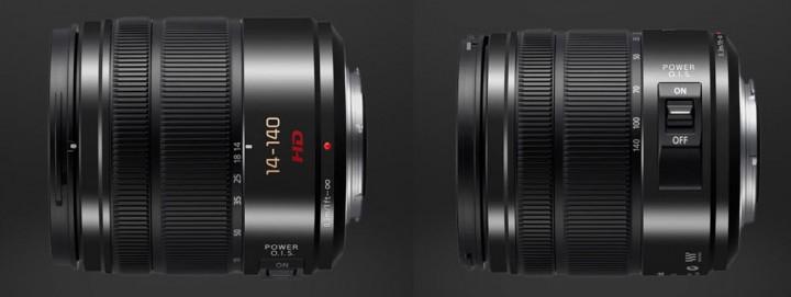 Tem um alcance de zoom extenso e amplo de 14-140mm, o equivalente a uma câmara de 35 mm: 25-280 mm e um alto desempenho óptico com 3 lentes