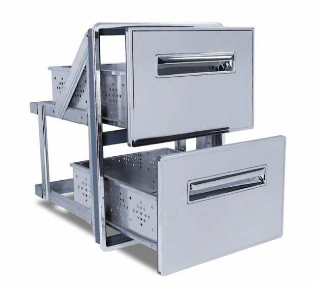 8270/43A Gaveta frigorífica dupla Double refrigerator drawer SIMÉTRICAS - SYMMETRICAL A(mm) B(mm) C(mm) D(mm) E(mm) F(mm) G(mm) PR.8260/52 PR.