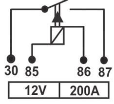 UNIVERSAL 80A fusível  Relé Auxiliar de potência, 4