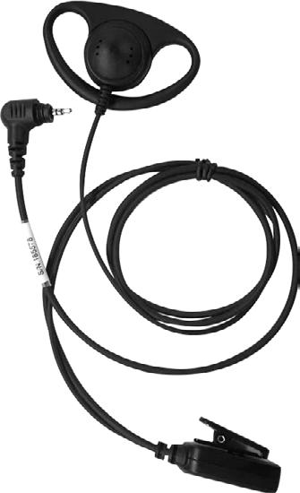 CSB9500-M11 FONE DE OUVIDO TIPO D-LOOP COM MICROFONE DE LAPELA M11 Formato D-loop Oferece conforto e uma comunicação discreta ao usuário Higiênico