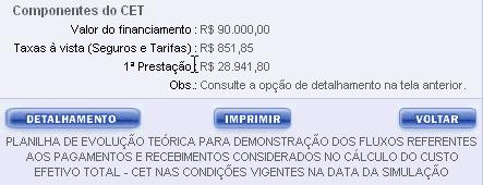 Consulte detalhamento na tela anterior: mas e para que serve o botão detalhamento que há nesta tela, então?