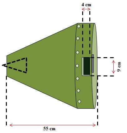 anemômetro. Para estas medições, utilizou-se um termo anemômetro digital portátil modelo TAD 500, com escala de velocidade de 0,3 a 45 m/s, resolução de 0,1 m/s e precisão de ± 3%.