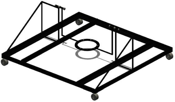 39 Figura 32: Vista em 3D da estrutura do suporte do coletor solar.