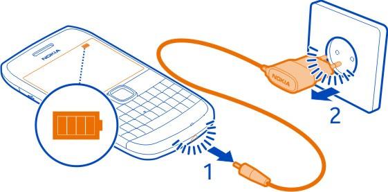 14 Como começar Carregar Acerca da bateria O telefone tem uma bateria amovível e recarregável. Utilize apenas carregadores aprovados pela Nokia destinados a este telefone.