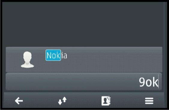 38 Telefone Para apagar um número, prima a tecla de retrocesso. Para chamadas internacionais, escreva o carácter + como substituto do código de acesso internacional. 2 Prima a tecla chamar.