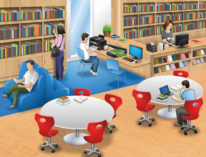 Biblioteca A Epson possui soluções que auxiliam na organização das bibliotecas das instituições de ensino, oferecendo a possibilidade dos alunos trabalharem de forma mais produtiva em suas pesquisas
