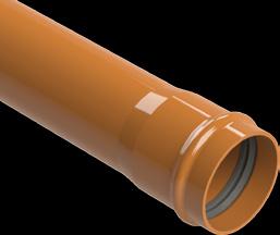 4 TUBOS DE PVC COLETOR DE ESGOTO (OCRE) - PAREDE MACIÇA Os tubos ASPERBRAS para Coletor de Esgoto, são fabricados conforme ABNT NBR 7362-2 em barras de 6 metros, na cor ocre,