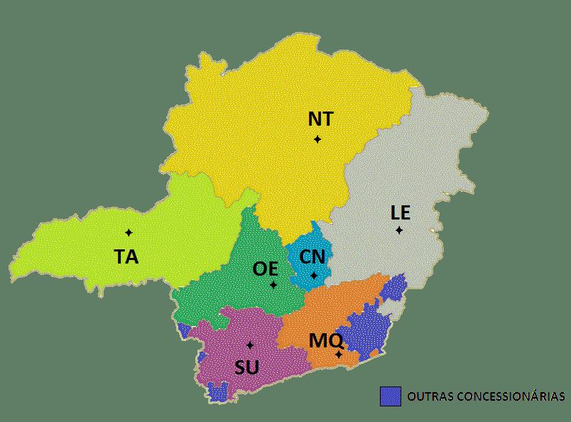 A Gerência: A Gerência de Expansão fica sediada em Belo Horizonte e é composta de sete coordenações regionais sendo: Belo Horizonte (CN) Governador Valadares (LE) Juiz de