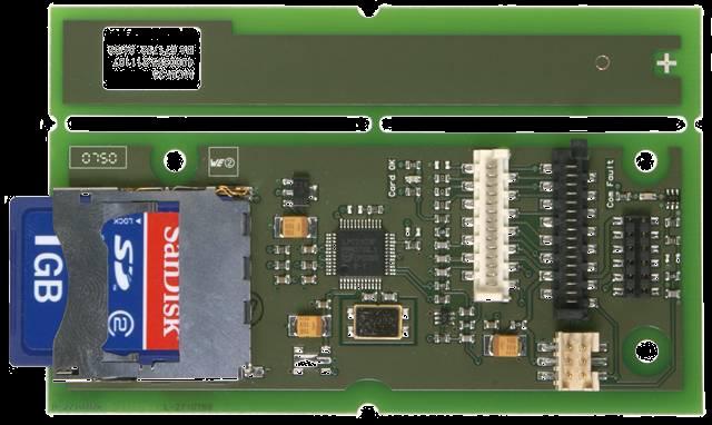 Módulos Auxiliares MCM 35 Módulo de cartão de memória Gravação de dados operacionais (medições