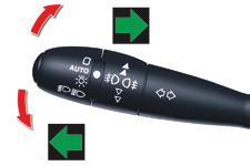 Segurança Luzes de mudança de direcção Dispositivo de selecção das luzes de mudança de direcção esquerda ou direita para assinalar uma mudança de direcção do veículo.