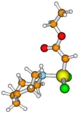 Figura 47 - Arranjo conformacional alternativo para as estruturas dos complexos [Ru(=CHR)Cl 2(amina)]