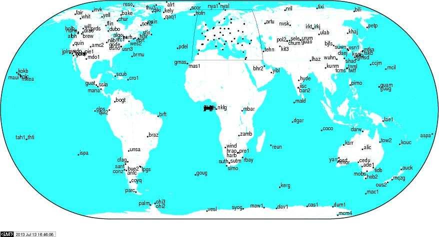 satélites (GPS e GLONASS), coordenadas cartesianas geocêntricas das estações IGS; parâmetros de orientação da Terra e parâmetros atmosféricos (ALTAMIMI; COLLILIEUX, 2009; IGS, 2015).