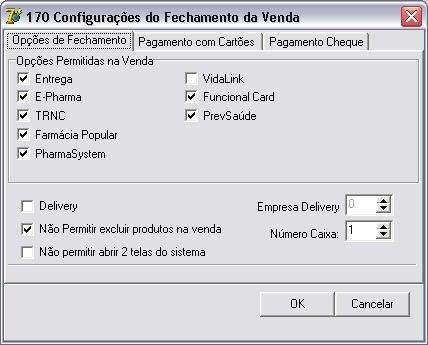 Figura 87 - Fechamento da Venda Configurações de Diretórios Este menu tem como responsabilidade o armazenamento de