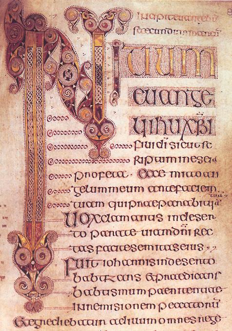 ana sofia mariz Caligrafia celta de 680 d.c. (Livro de Durrow).