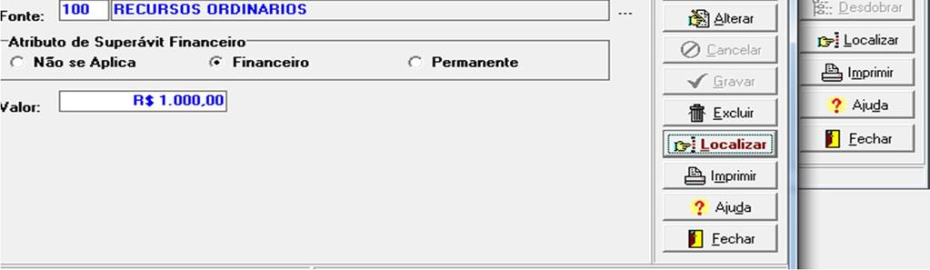 Iniciaremos com a introdução dos valores dos saldos iniciais do exercício.